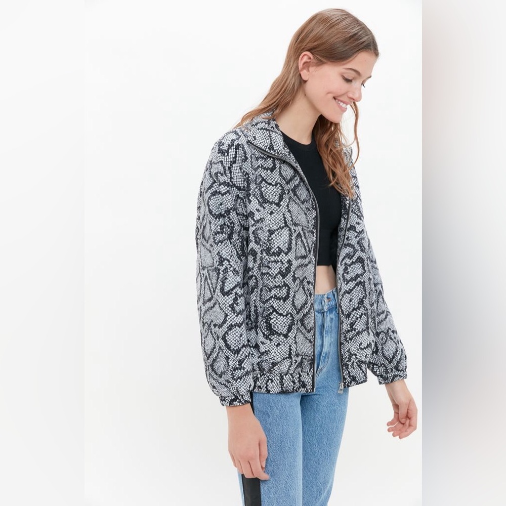 Urban Outfitters Nathan Animal Print Bomber Jacket